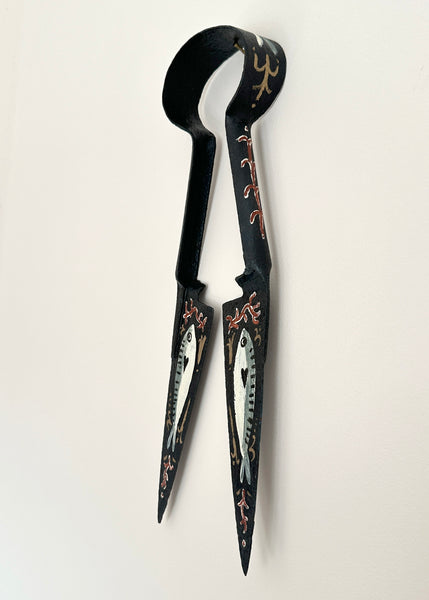 Painted Mackerel Fish Metal Shears