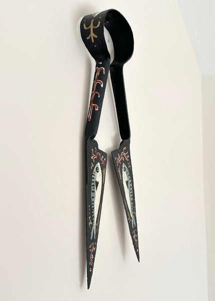 Painted Mackerel Fish Metal Shears