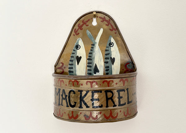 Mackerel Fish Brass Wall Pocket