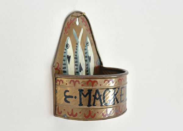 Mackerel Fish Brass Wall Pocket