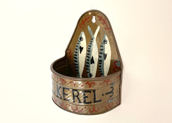 Mackerel Fish Brass Wall Pocket