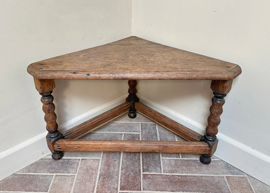 Jointed Oak Corner Table