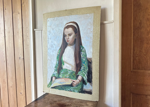 Young Girl Portrait Painting