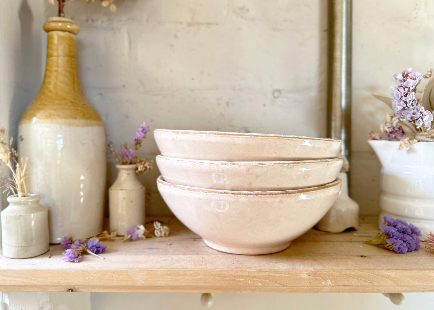 x3 Italian Clay Bowls