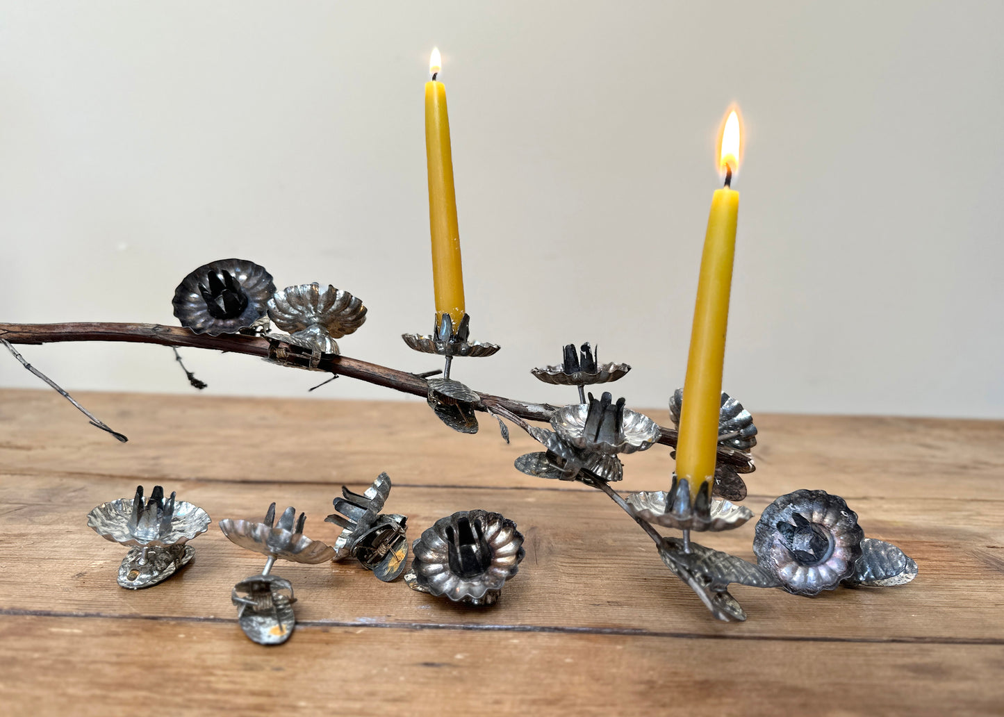 x12 Antique Tin Candle Clips