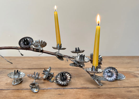 x12 Antique Tin Candle Clips