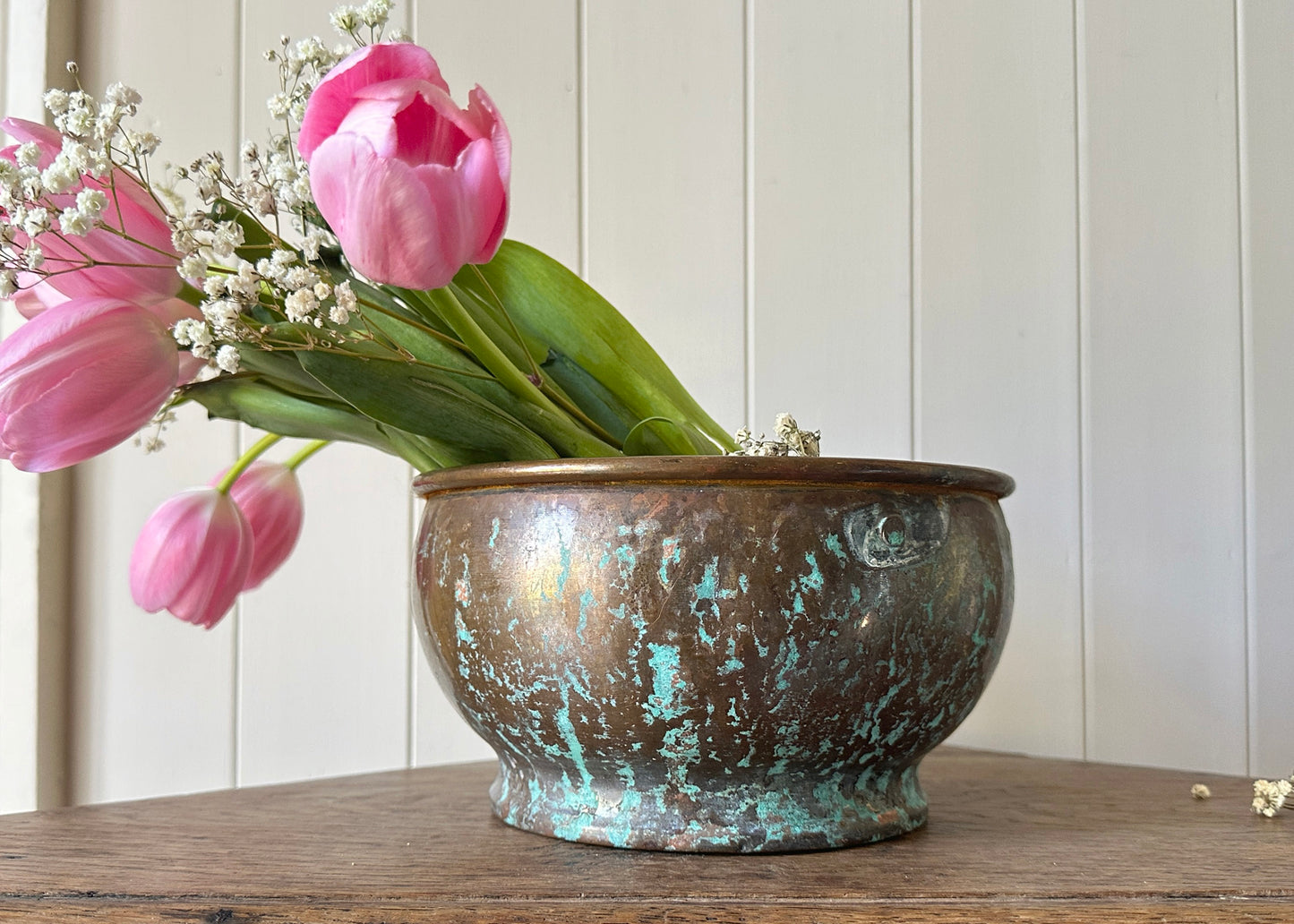 Verdigris Copper Planter