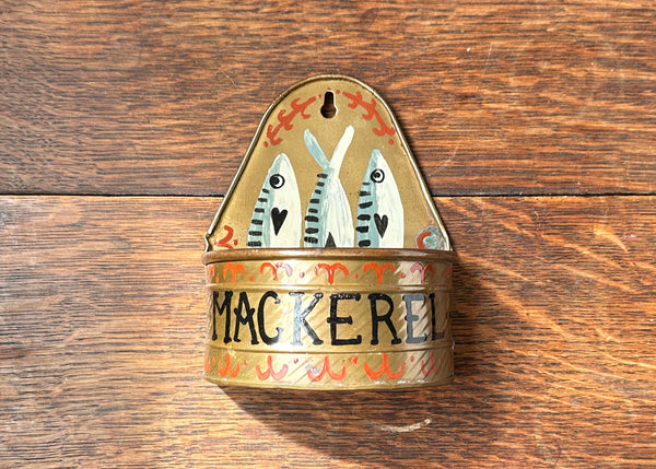 Mackerel Fish Brass Wall Pocket