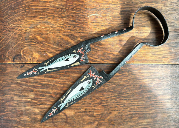 Painted Mackerel Fish Metal Shears