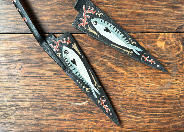 Painted Mackerel Fish Metal Shears