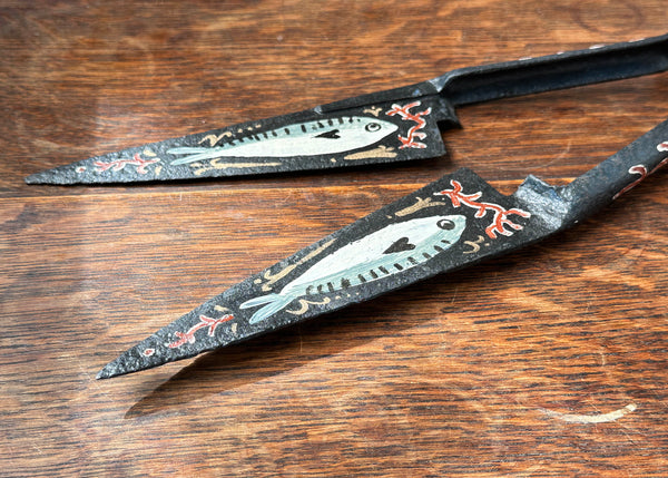 Painted Mackerel Fish Metal Shears
