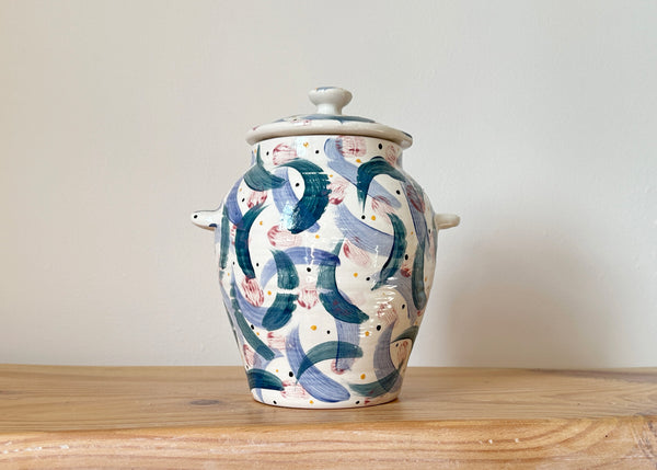 Hand Painted Bloomsbury Jar