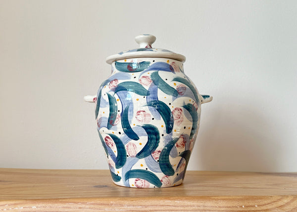 Hand Painted Bloomsbury Jar
