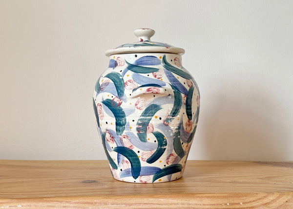 Hand Painted Bloomsbury Jar