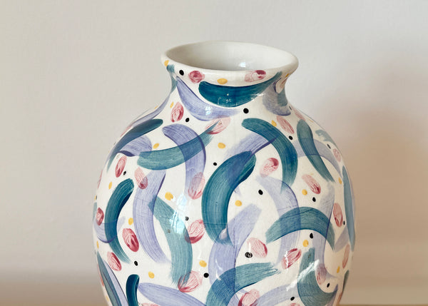 Hand Painted Flower Vase