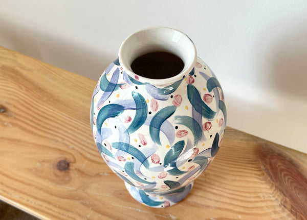 Hand Painted Flower Vase