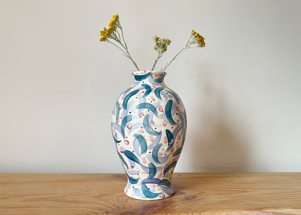 Hand Painted Flower Vase