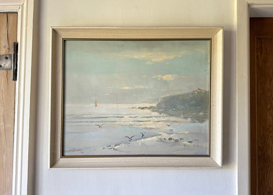 Impressionist Beach Oil Painting