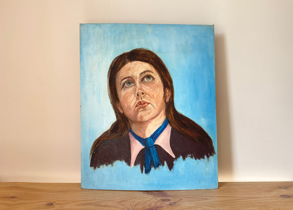 Lady Looking Up Portrait