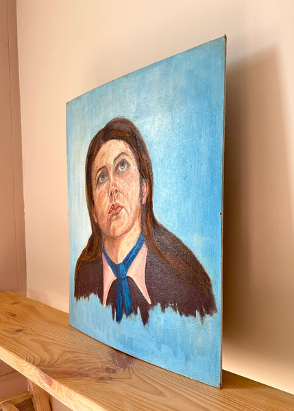 Lady Looking Up Portrait