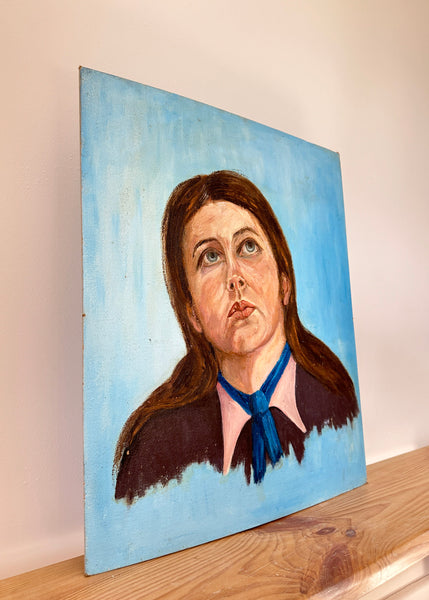 Lady Looking Up Portrait