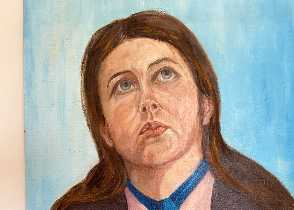 Lady Looking Up Portrait