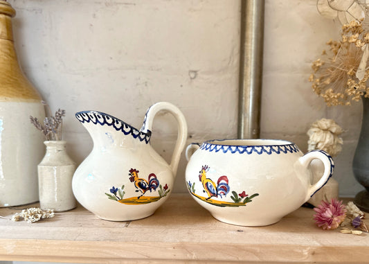 French Sugar Pot & Milk Jug