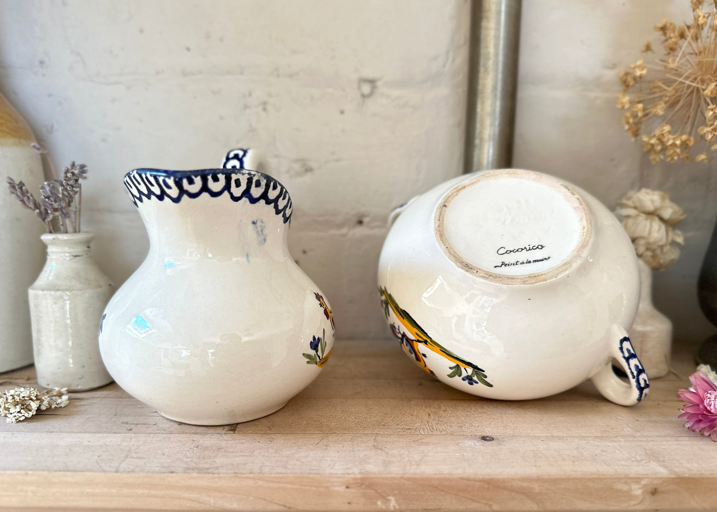 French Sugar Pot & Milk Jug