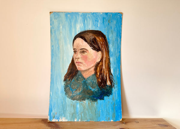 Young Girl Portrait Painting