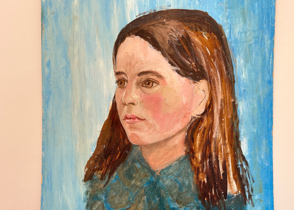 Young Girl Portrait Painting