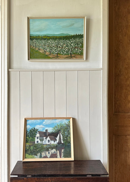Apple Orchard Oil Painting