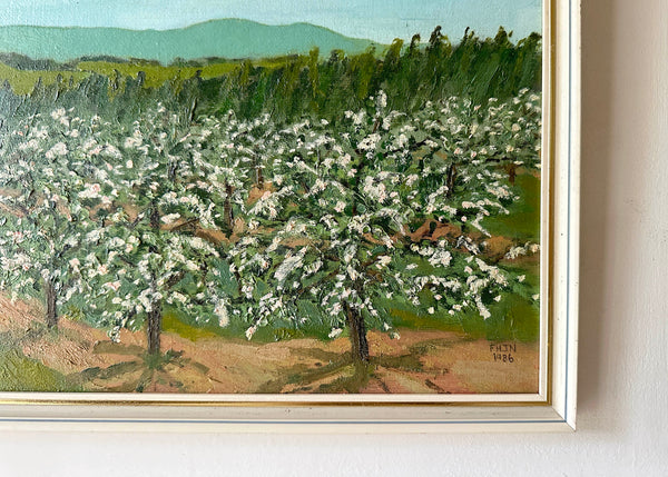 Apple Orchard Oil Painting