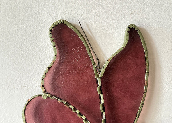 Red Butterfly Glass Sun Catcher