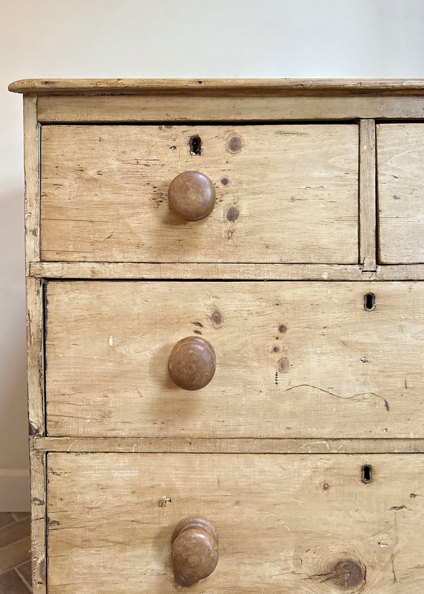 RESERVED - Victorian Pine Chest of Drawers