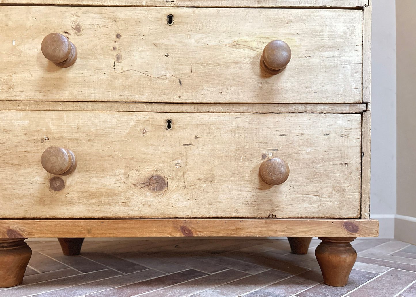 RESERVED - Victorian Pine Chest of Drawers