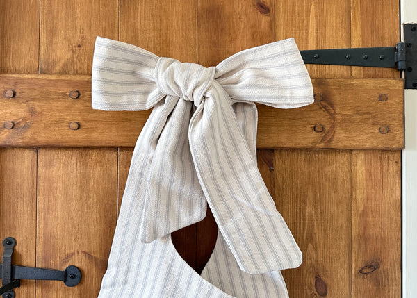 French Ticking Tote Bag
