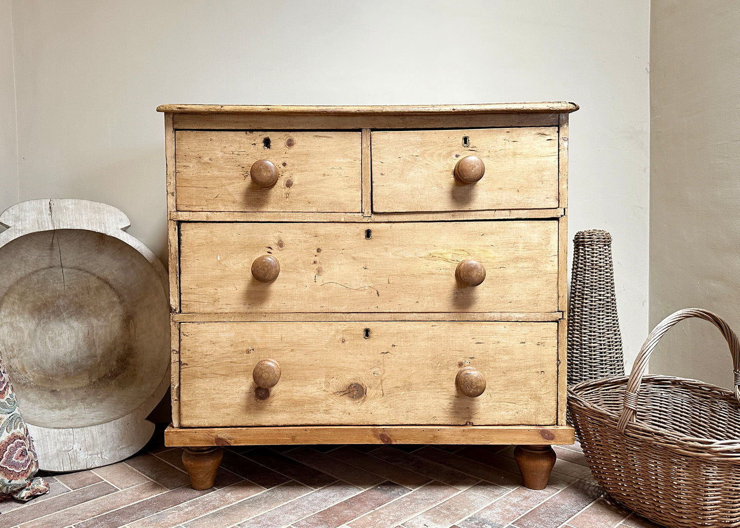 RESERVED - Victorian Pine Chest of Drawers