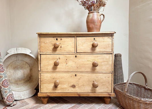 RESERVED - Victorian Pine Chest of Drawers