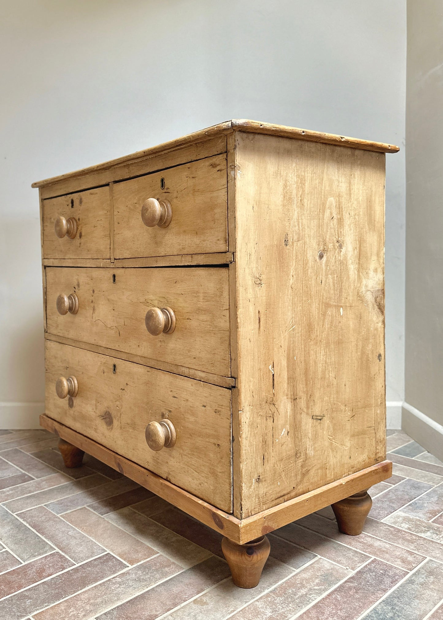 RESERVED - Victorian Pine Chest of Drawers