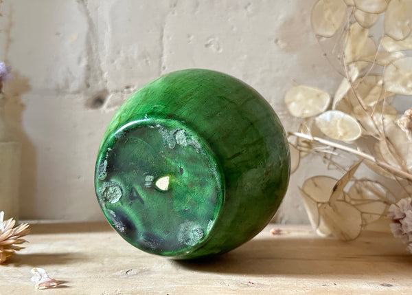 French Green Glaze Vase