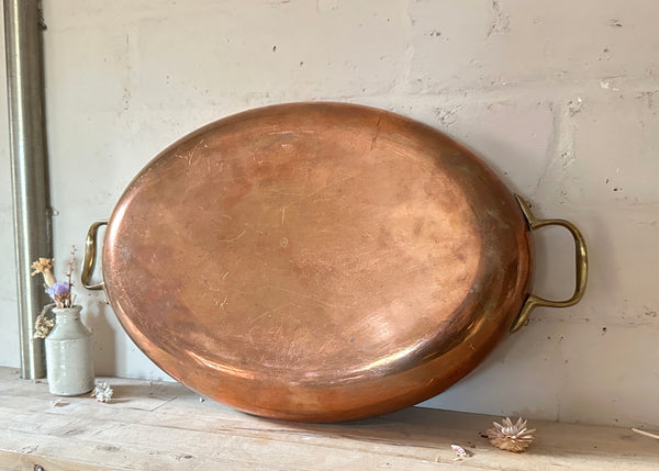 Oval Copper Gratin Dish