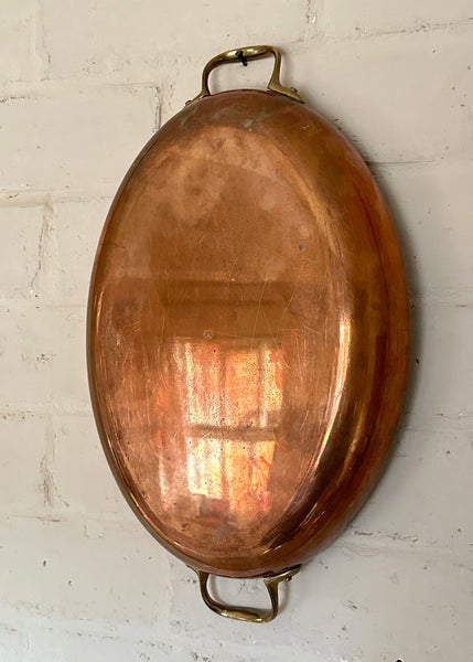 Oval Copper Gratin Dish