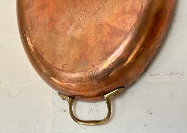 Oval Copper Gratin Dish
