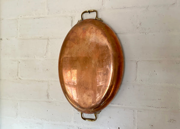 Oval Copper Gratin Dish