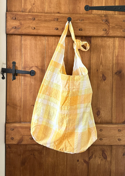 Yellow Seersucker Bag