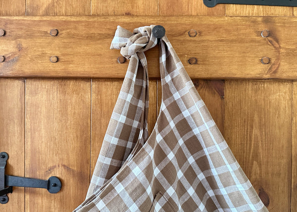 Handmade Checkered Tote Bag