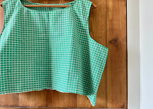 Checkered Crop Top - UK 12/14