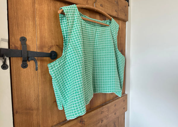 Checkered Crop Top - UK 12/14