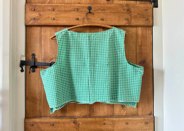 Checkered Crop Top - UK 12/14