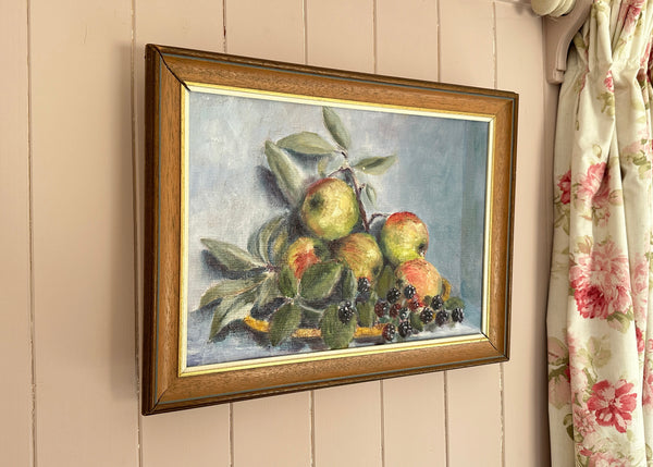 Apples & Blackberries Still Life